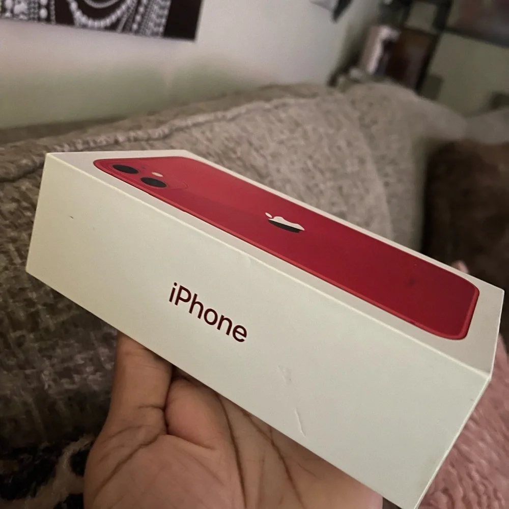 Apple Red iPhone 11 empty box pre-owned